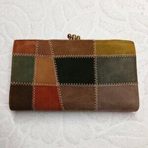 Vintage Baronet Suede Wallet -- EUC -- 70s Style